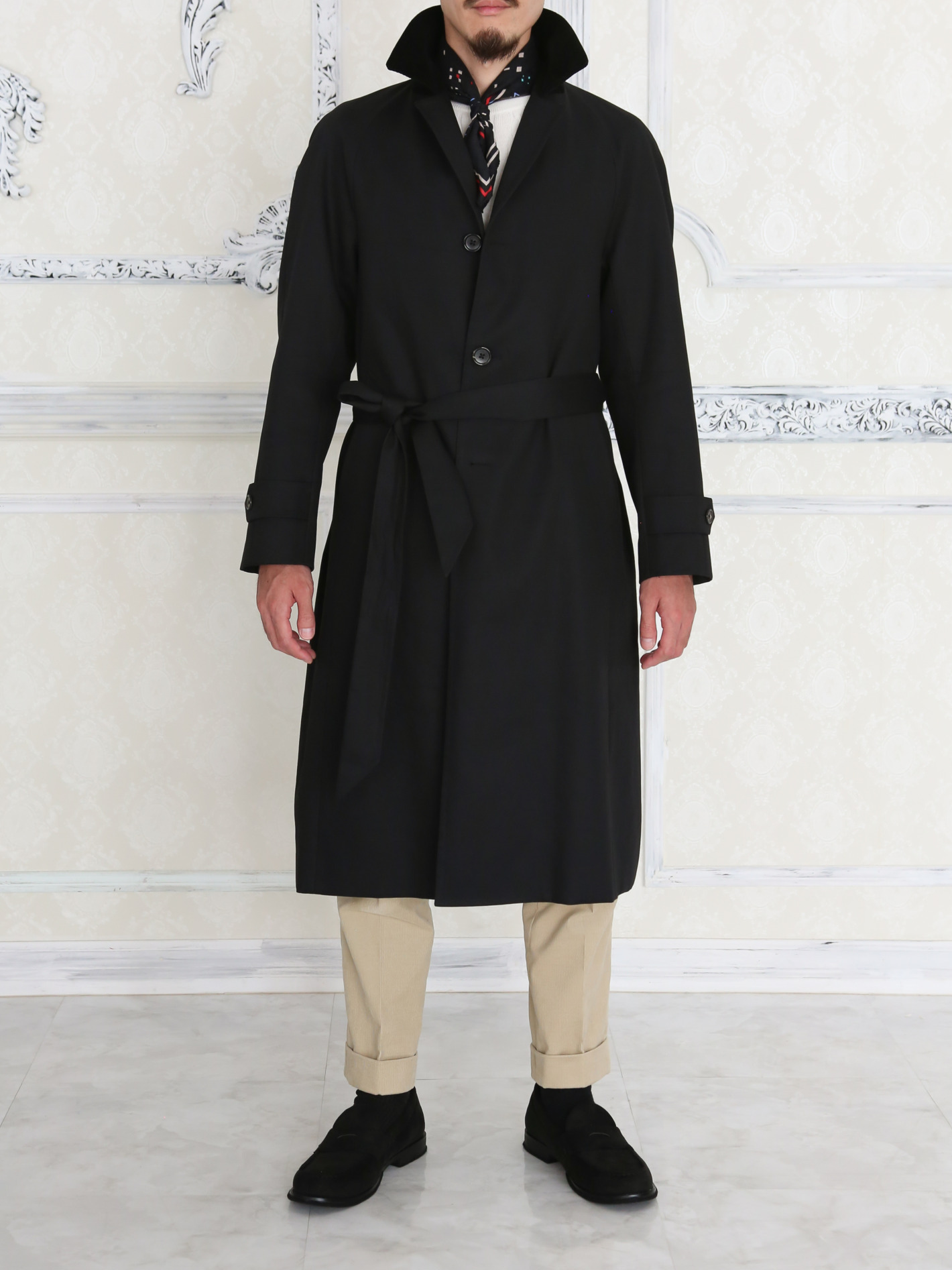 【ｼﾝｸﾞﾙﾗｸﾞﾗﾝｺｰﾄ】ﾌﾞﾗｯｸ /Millerain