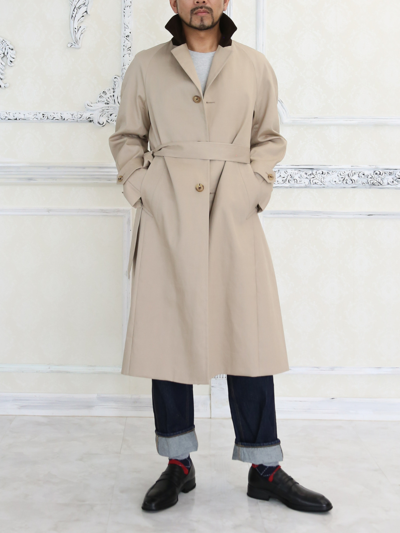 【ｼﾝｸﾞﾙﾗｸﾞﾗﾝｺｰﾄ】ﾍﾞｰｼﾞｭ /Millerain