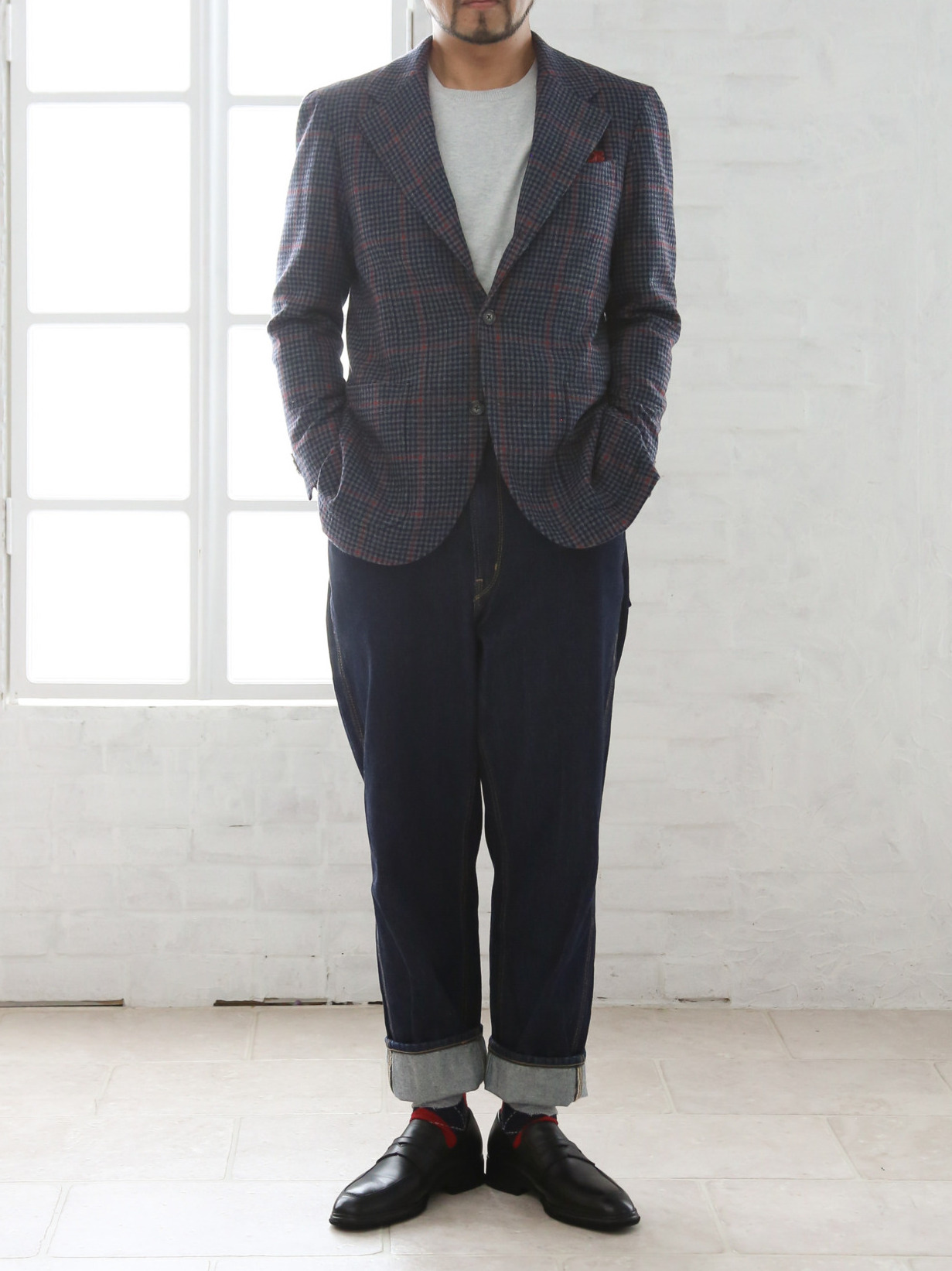 [ﾁｪｯｸ] ﾀﾞｰｸﾌﾞﾙｰonﾚｯﾄﾞﾍﾟﾝ /M&E