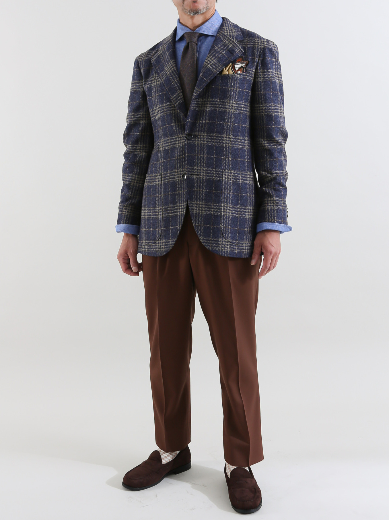 [極上ｼﾙｸｳｰﾙﾁｪｯｸ] ﾈｲﾋﾞｰ×ｷｬﾒﾙ /T.DELFINO