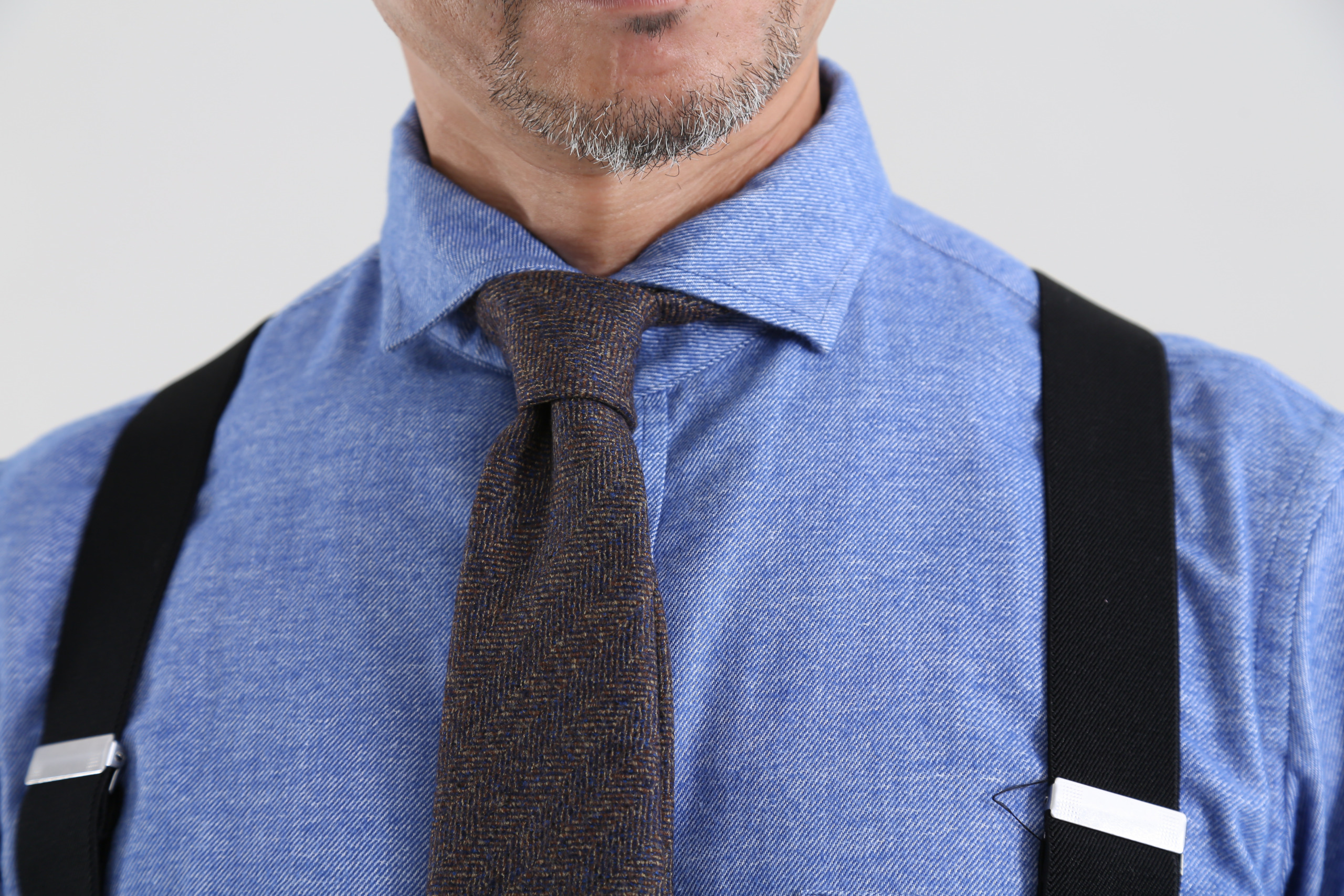 【シルク/ヘリンボーン】 高級 手三巻縫製ネクタイ タリア生地