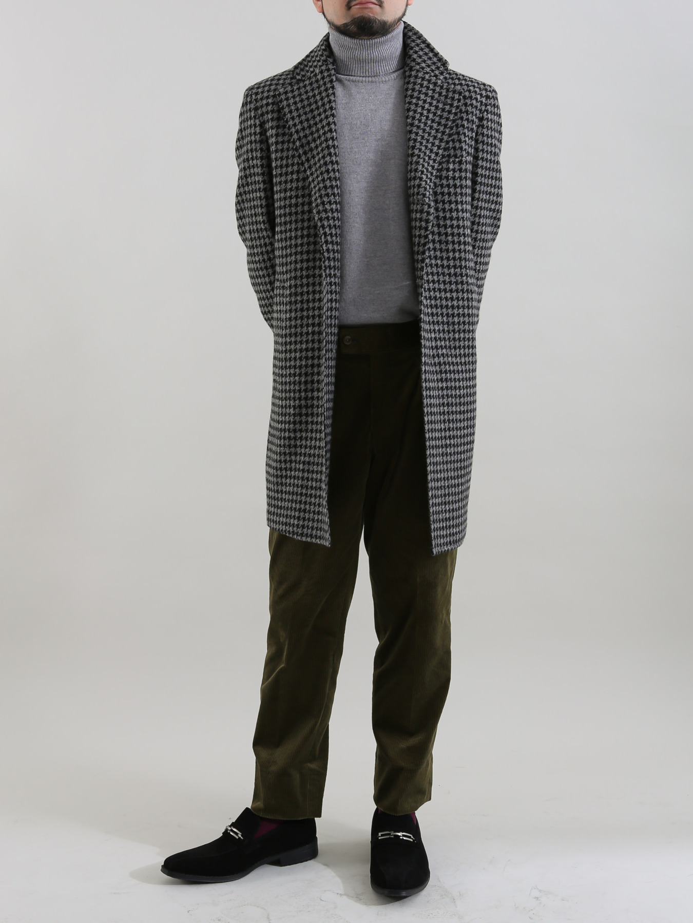 [英国ﾁﾄﾞﾘ] ｼﾙﾊﾞｰｸﾞﾚｰ×ﾌﾞﾗｯｸ